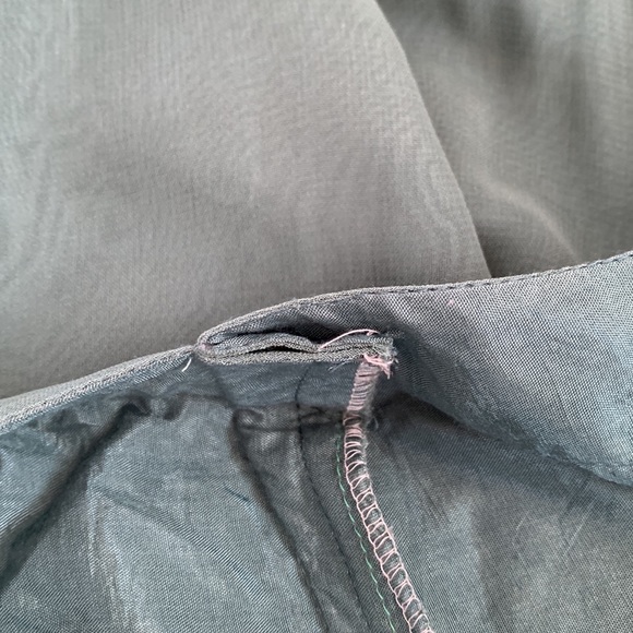 Amazing Vintage Elephant Bell Bottom Green Pants Size Small - Picture 10 of 16